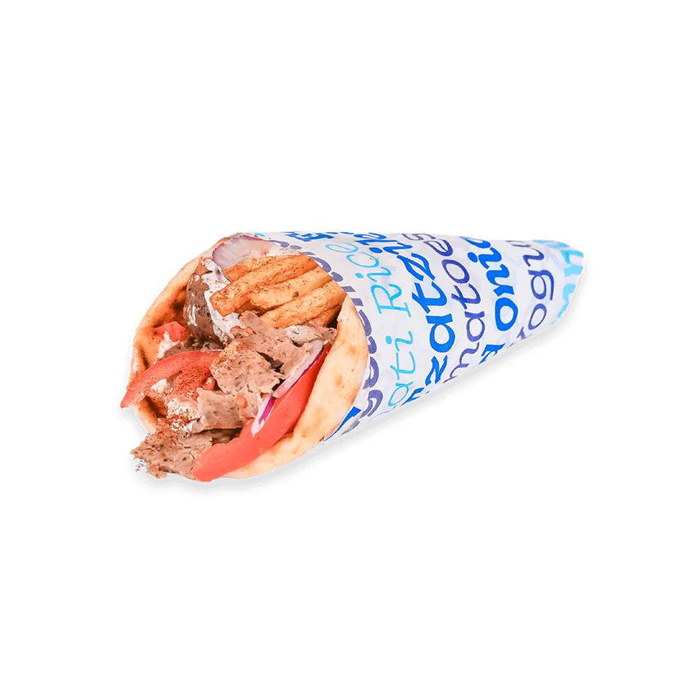 Beef and lamb gyro pita